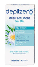 Depilzero strisce viso e bikini 20 pezzi