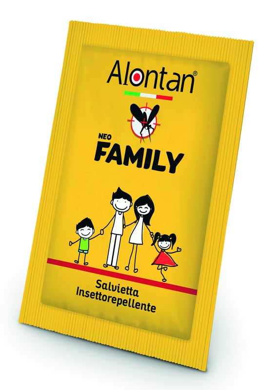 Alontan neo family salviette 12 pezzi icaridina 10%