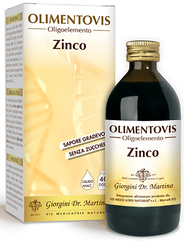 Olimentovis oligoelemento zinco liquido analcolico senza zuccheri 200 ml 40 dosi