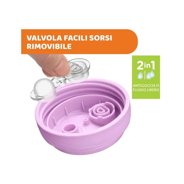 Chicco tazza active rosa 14 mesi+ pack 1