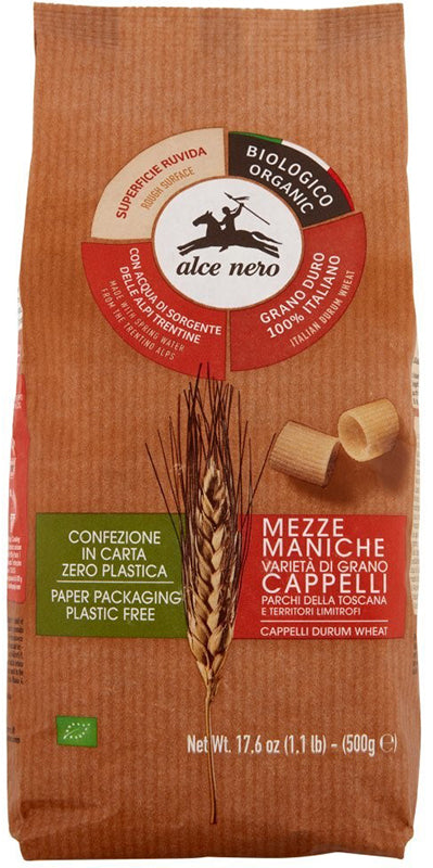 Mezze maniche di semola senatore cappelli parchi toscani bio 500 g