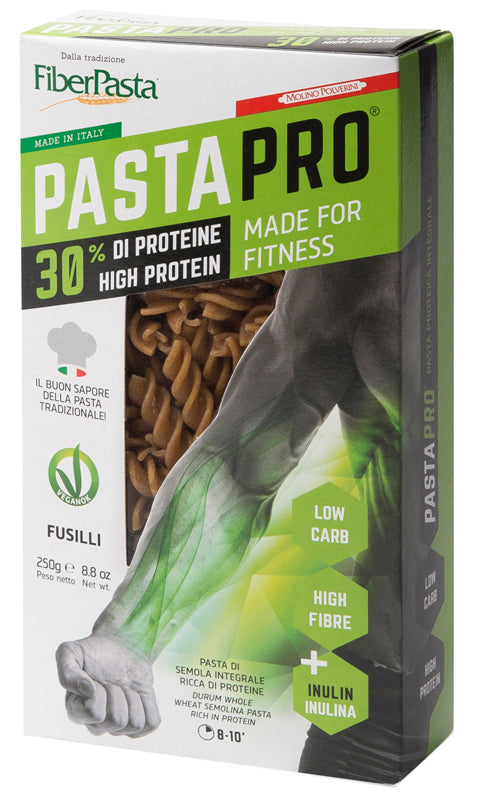 Pastapro wholemeal fusilli 30% protein 250 g