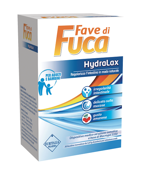 Fave di fuca hydralax 30 bustine monodose da 5,07 g gusto amarena