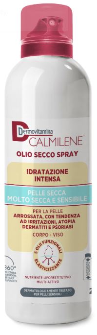 Dermovitamina calmilene dry oil spray intense hydration for dry, very dry and sensitive skin 200 ml