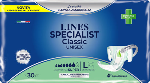 Lines especialista panty clasico super mg panty 30 piezas