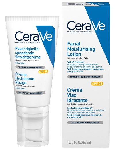 Cerave crema viso idratante spf25 52 ml