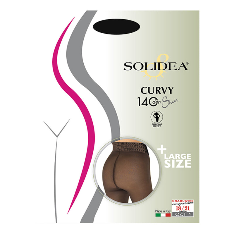 Curvy 140 sheer pantyhose camel 4l-xl