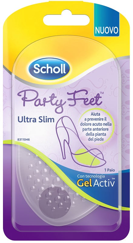 Plantare con cuscinetto party feet gel activ ultra slim 1 paio