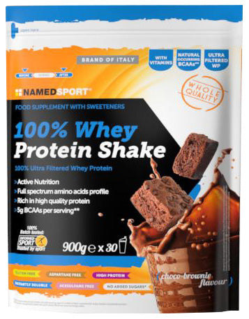 batido de proteína 100% whey brownie de chocolate 900 g