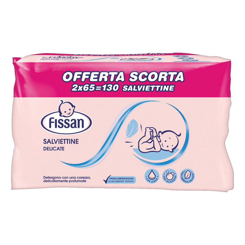 Fissan toallitas delicadas bipack 65 piezas