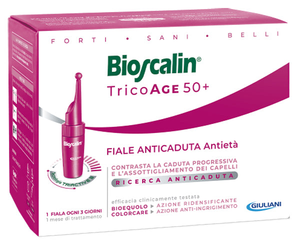 Bioscalin tricoage 50+ 20 fiale anticaduta antieta' doppia taglio prezzo