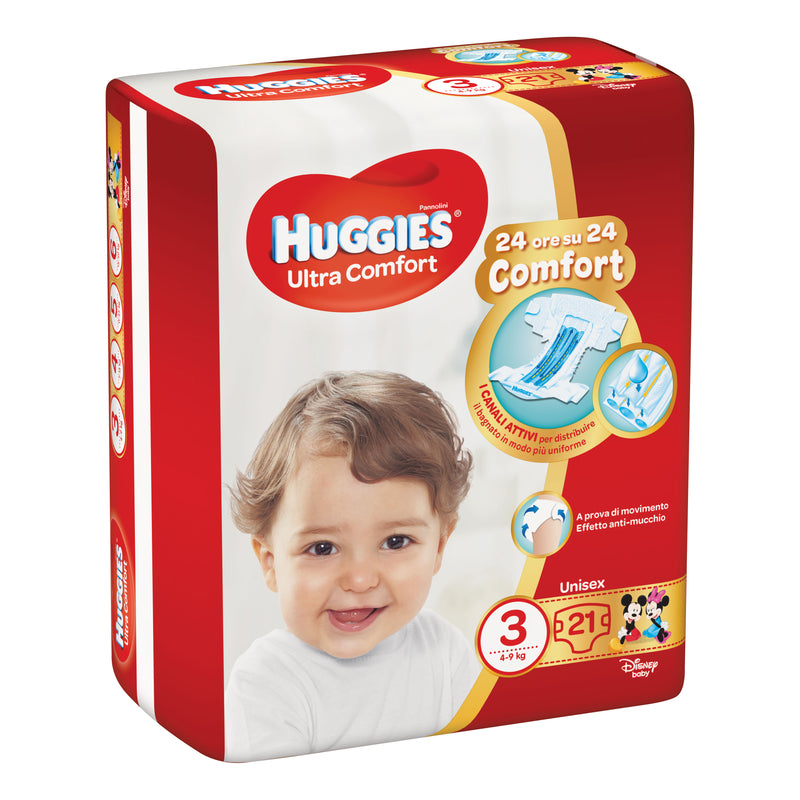 Pannolino huggies ultra comfort base 3 21 pezzi