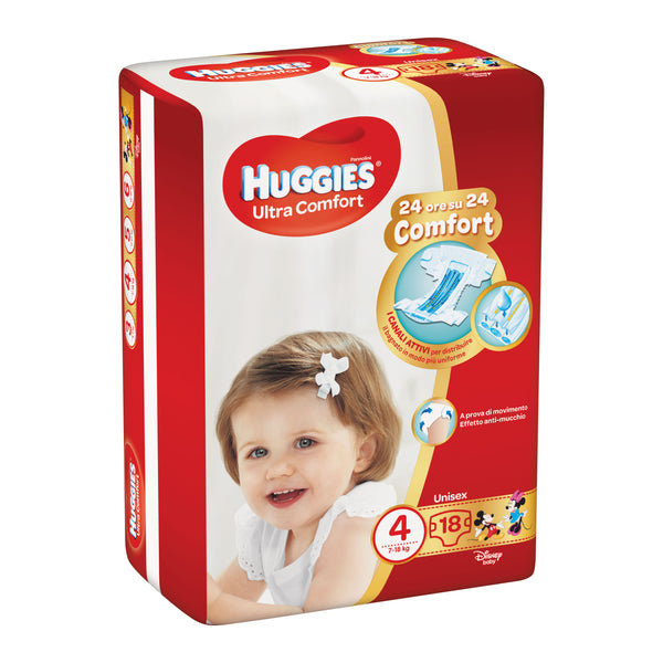 Huggies ultra comfort base 4 diaper 18 pieces