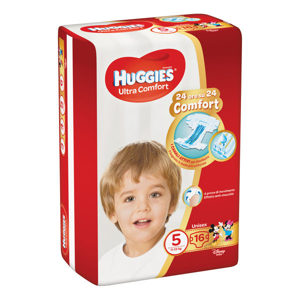 Pannolino huggies ultra comfort base 5 16 pezzi