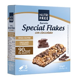 Nutrifree barrette special flakes cioccolato 24,8 g x 5