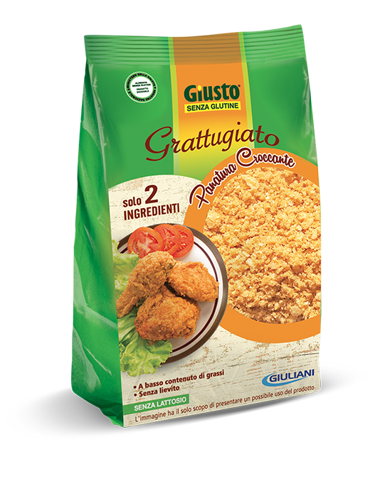 Giusto senza glutine grattugiato panatura croccante 200 g