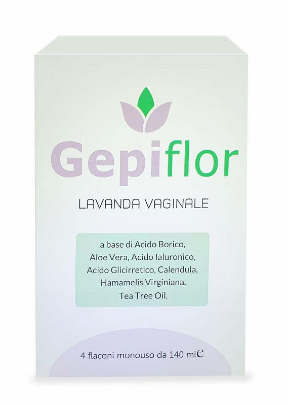 Gepiflor ducha vaginal 4 duchas de 140 ml