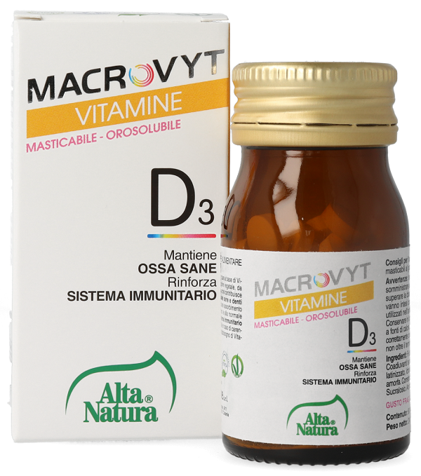 Macrovyt vitamin d3 veg 60 orosoluble tablets