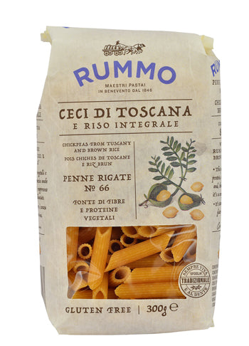 Rummo penne rigate n 66 garbanzos toscanos y arroz integral 300 g