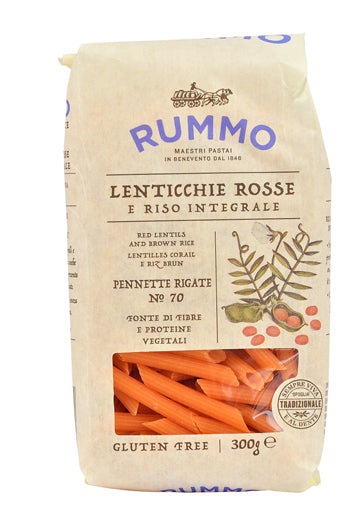 Rummo penne rigate n 70 red lentils and brown rice 300 g