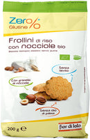 Zer%glutine frollini di riso con nocciole senza glutine 200 g