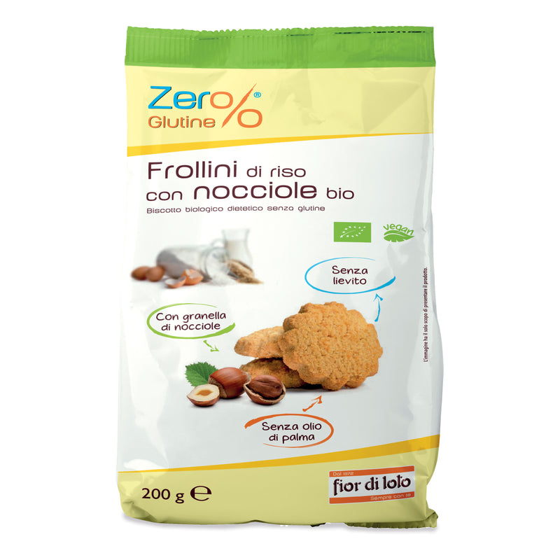 Zer%glutine frollini di riso con nocciole senza glutine 200 g