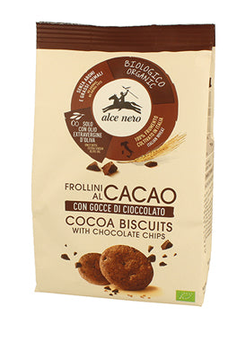 Organic cocoa biscuit with chocolate chips 250 g