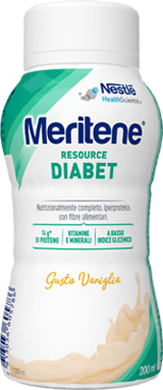 Meritene resource diabet vaniglia alimento iperproteico 28 vitamine e minerali 200 ml