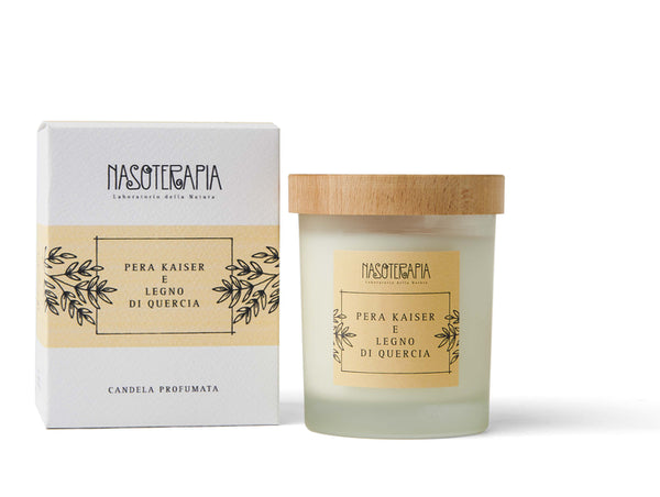 Candela pera kaiser e legno di quercia