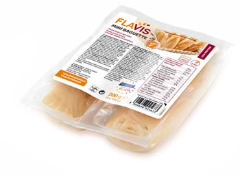 Flavis mini baguette sándwiches blancos sin proteínas 2 piezas de 100 g