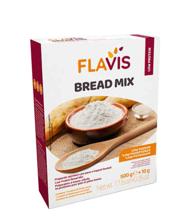 mezcla de pan Flavis preparada para pan y masas leudadas no proteicas 500 g