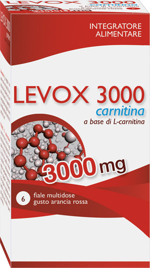 Levox 3000 carnitina 6 flaconcini da 25 ml