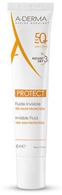 Aderma ad protect invisible fluid 50+ 40 ml