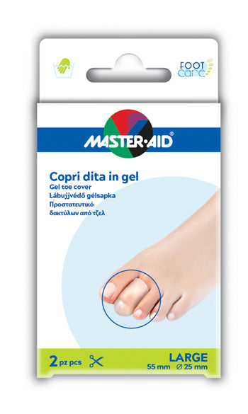 Copri dita master-aid footcare in gel large 2 pezzi c2