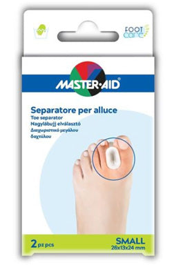 Separatore dita in gel master-aid footcare per alluce small 2 pezzi d1