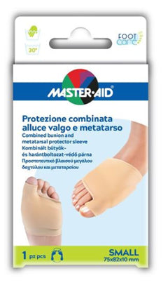 master-aid protección para el cuidado de los pies para hallux valgus y metatarsiano pequeño 1 pieza d7