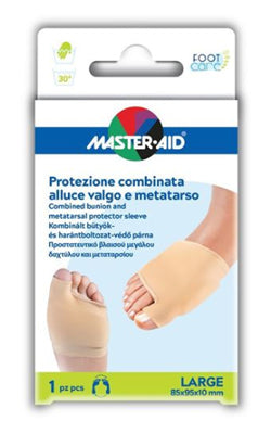 Protezione master-aid footcare per alluce valgo e metatarso large 1 pezzo d8