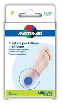 Talloniera in due tipologie di silicone master-aid footcare medium 2 pezzi f3