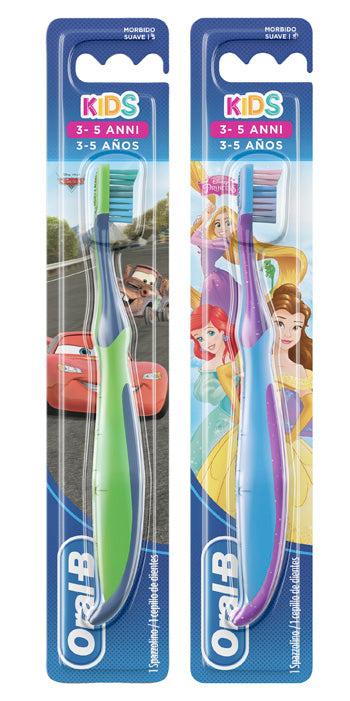 Oralb kids spazzolino manuale cars&princess 3-5 anni