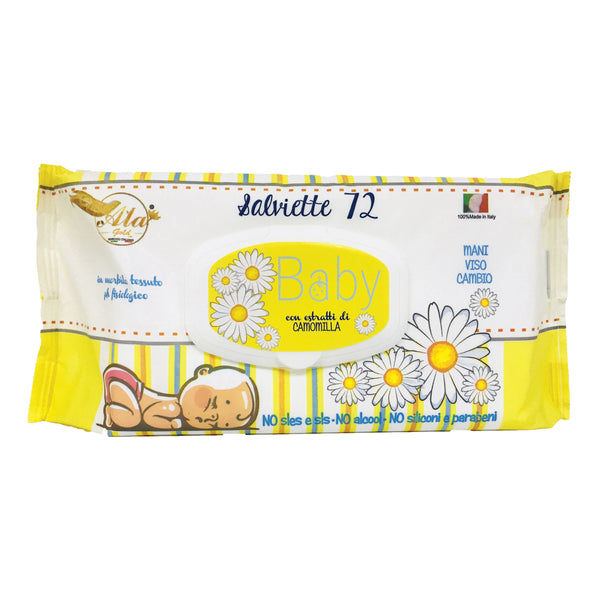 Chamomile Wipes 72 pieces