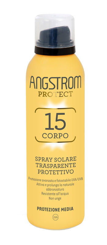 Angstrom protect 15 spray corporal solar transparente 150 ml