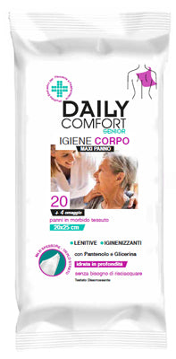 Paños de higiene corporal para personas mayores Daily Comfort 24 piezas