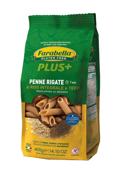 Farabella penne arroz integral y teff 400 g