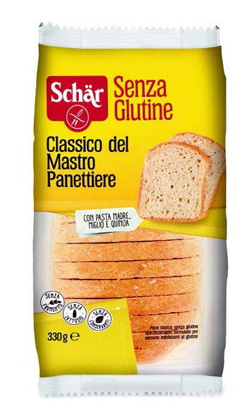 Schar clásico del maestro panadero pan blanco sin lactosa 330 g