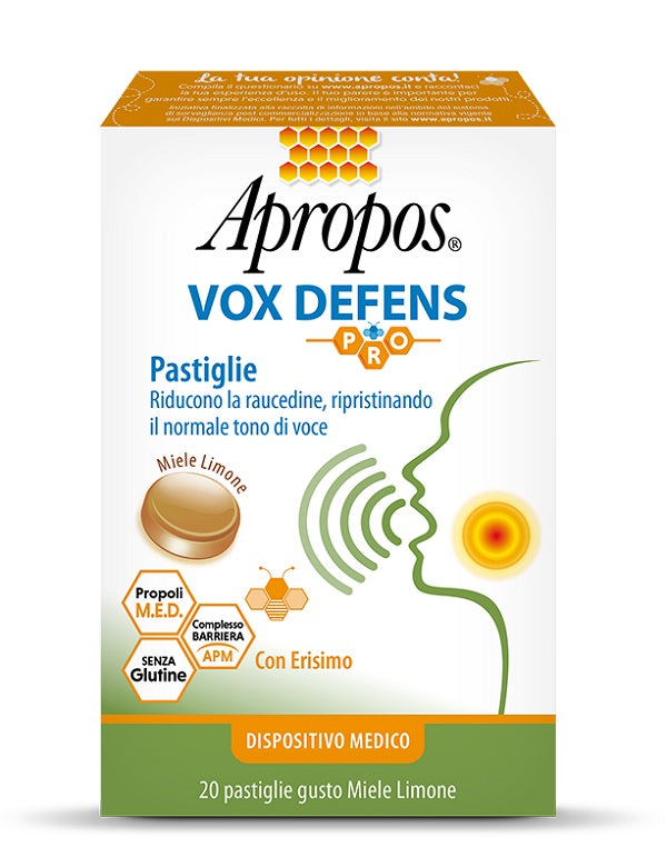 Apropos Vox Defens miele limone 20 pastiglie