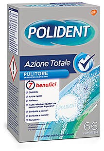 Polident azione totale 66 compresse pulitore per protesi quotidiano