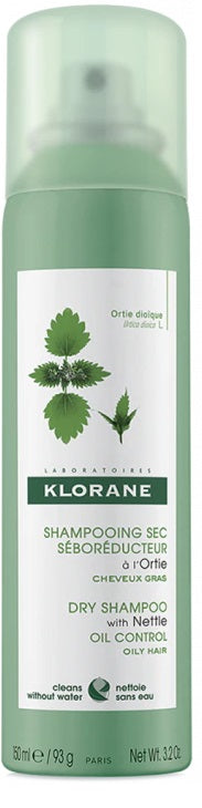 Klorane shampoo secco seboriduttore all'ortica 150 ml