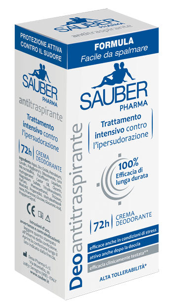 Sauber deoantitraspirante 72h crema 30 ml