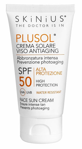 Plusol crema solare viso spf50 50 ml