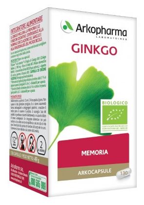 Arko organic ginkgo capsules 130 capsules